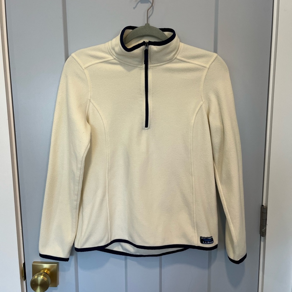LL Bean Petite Fleece Pullover 1/4 Zip